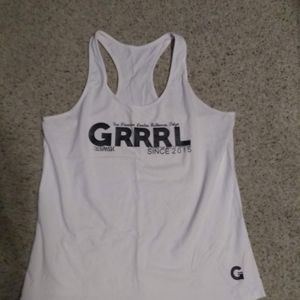 GRRRL Clothing Racerback tank top
